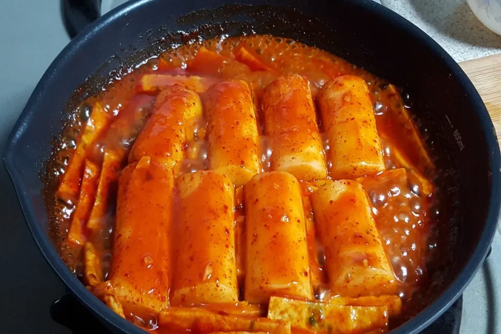 What is tteokbokki sauce made of?
